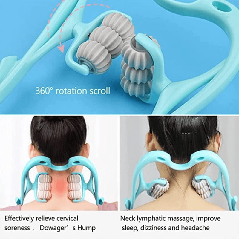 Handheld Neck Trigger Point Roller Massager Tool